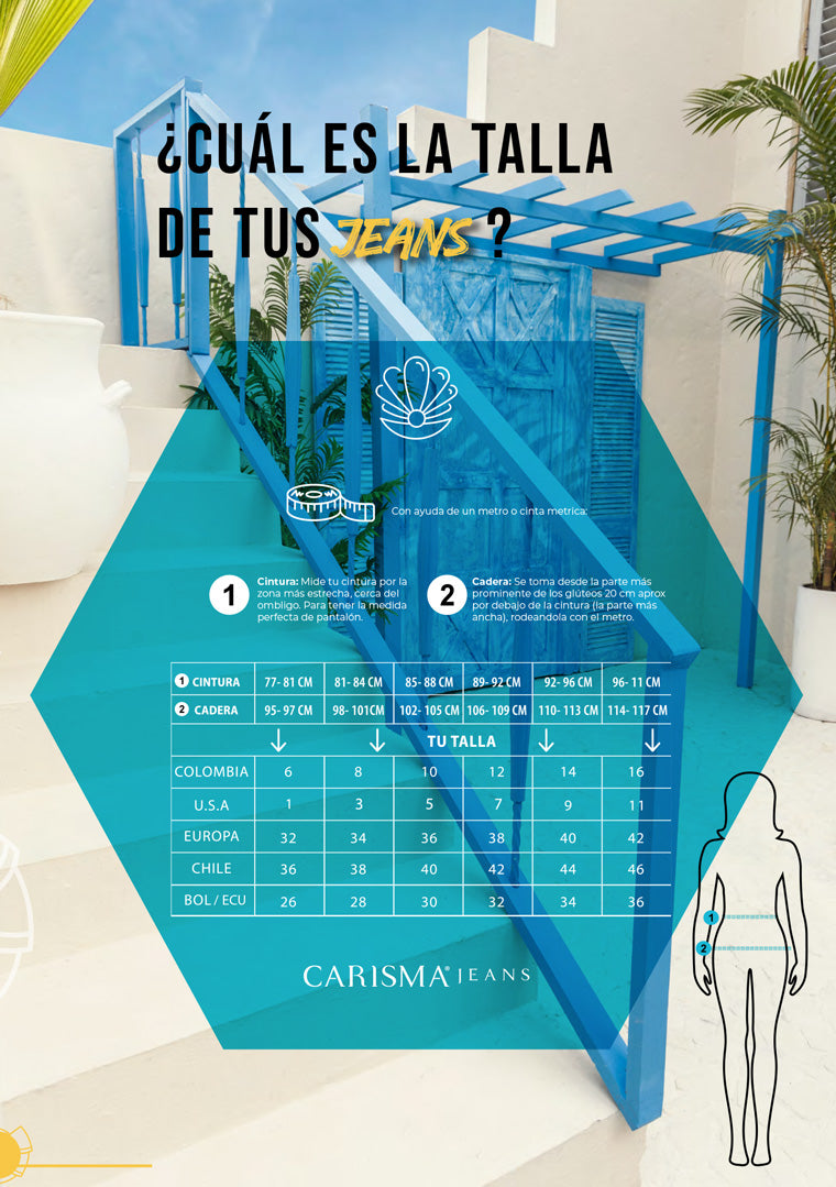 1148 Jean push up carisma azul medio