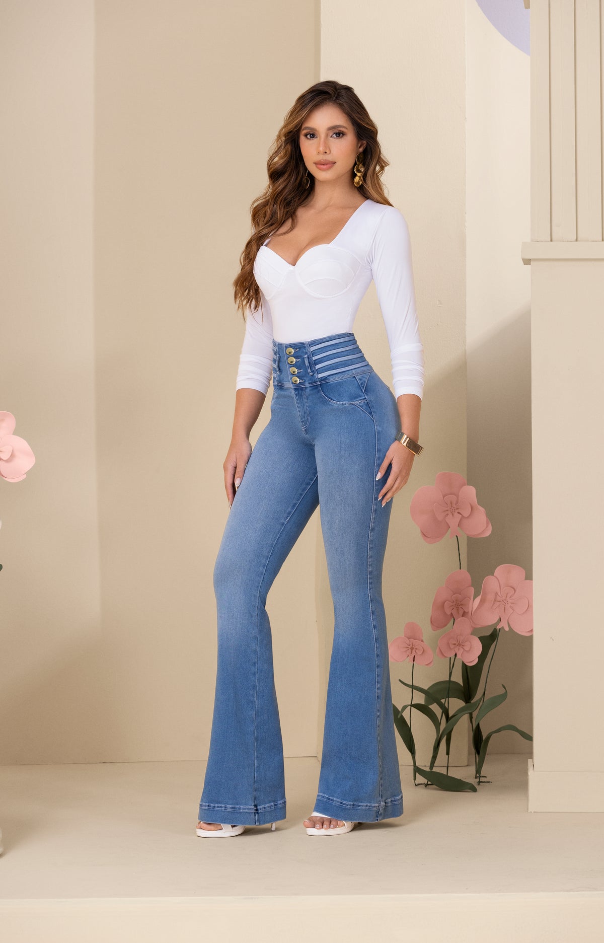 1665 FLARE POWER FIT ULTRA STRECH CARISMA JEANS